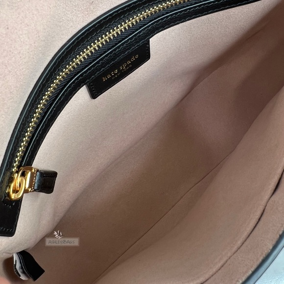 Kate Spade Katy Tweed Medium Shoulder Bag In Pink Multi - Picture 10 of 15